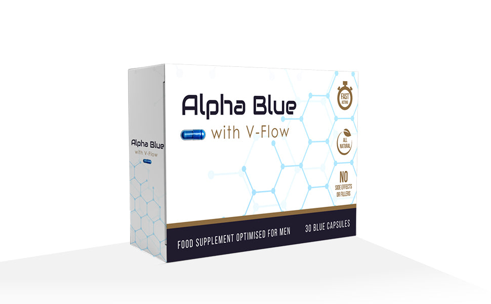 Alpha Blue with V Flow – Food Supplement Capsules for Men (30 Capsules)