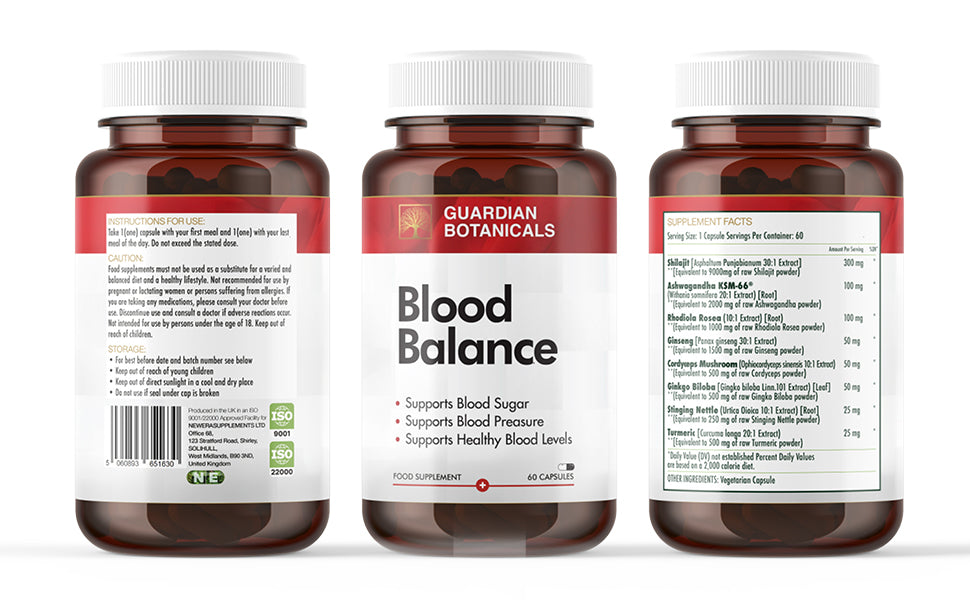 Blood Balance – Food Supplement Capsules (60 Capsules)