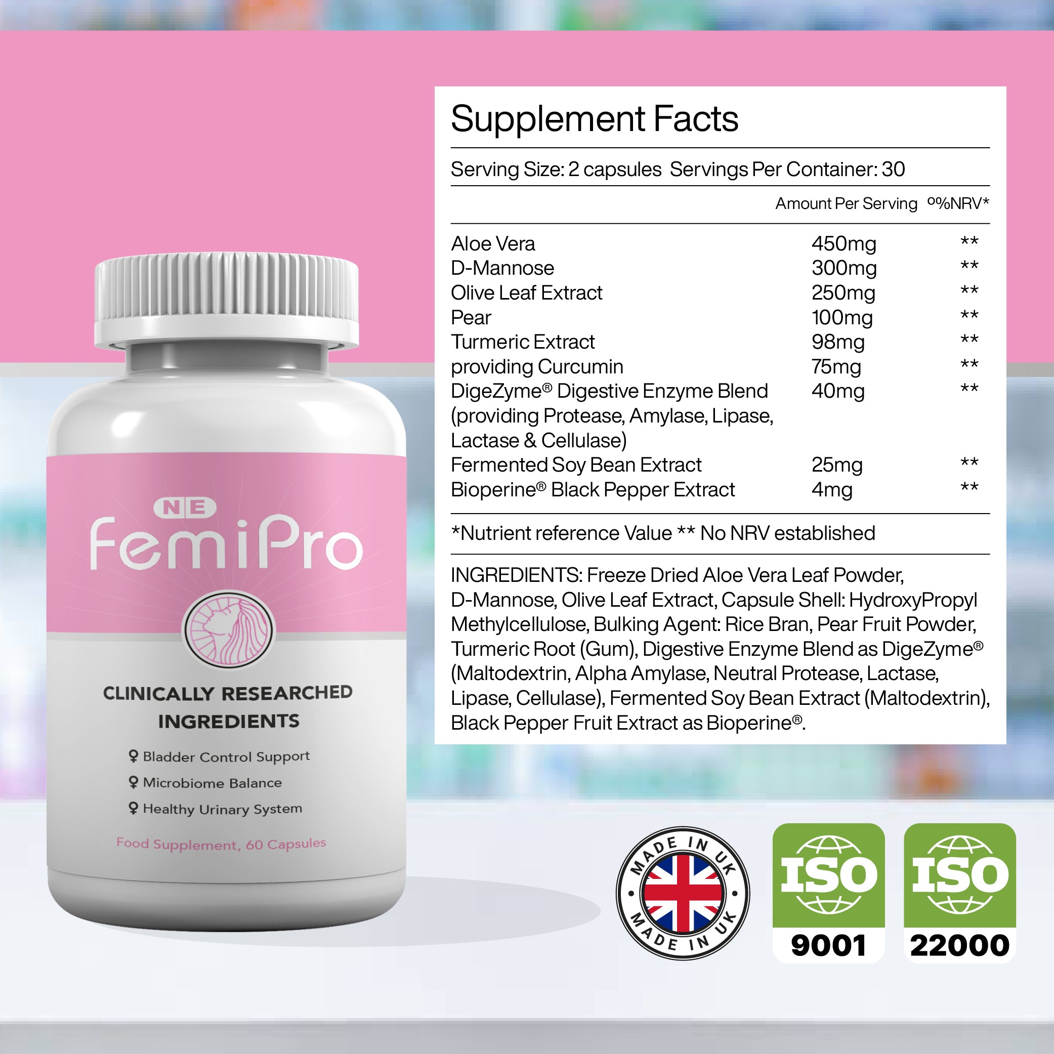 Femi Pro – Women’s Wellness Food Supplement (60 Capsules)