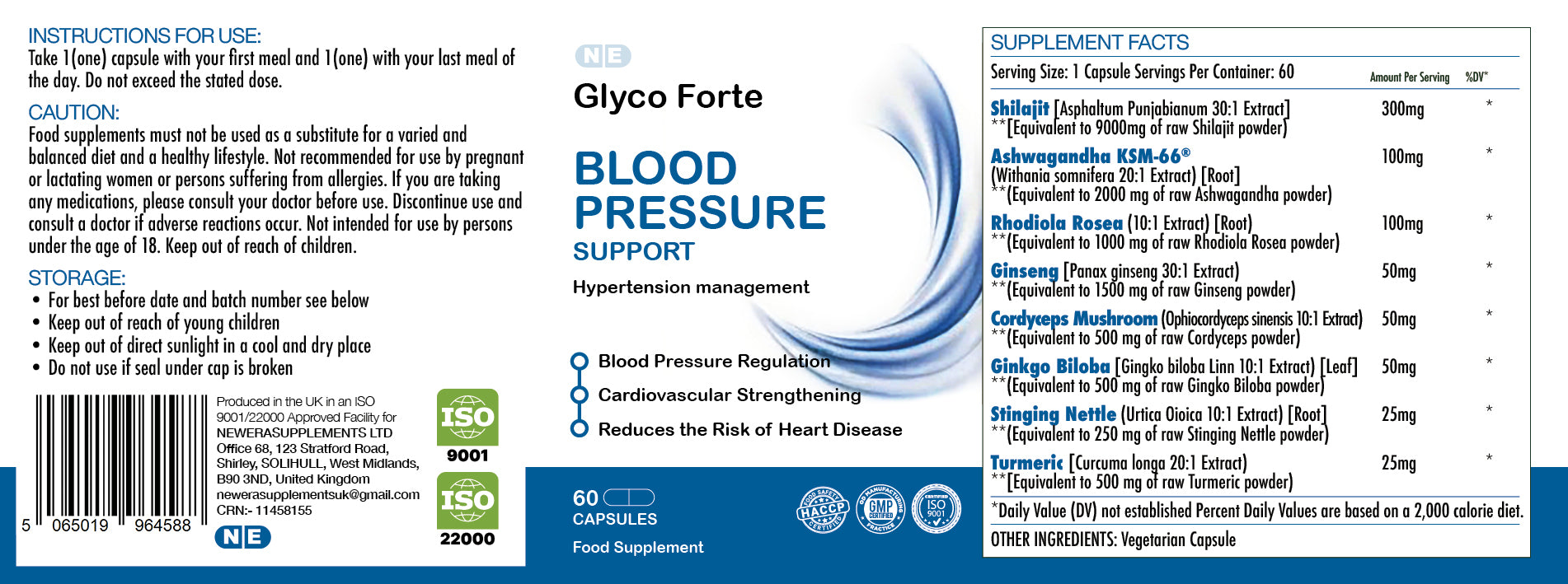 Glyco Forte – Metabolic Support Supplement with Botanical Extracts | 60 Capsules