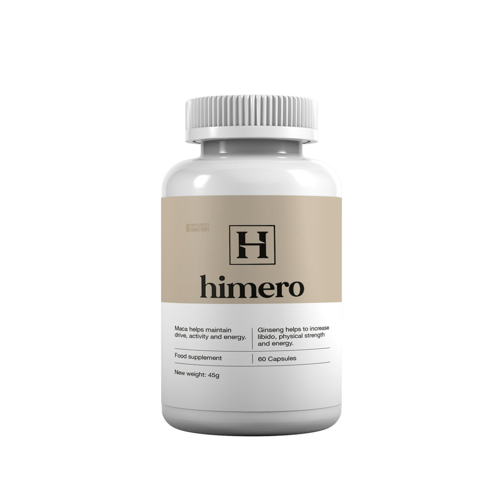 Himero Male Vitality Support Capsules with Tribulus, Maca and Ginseng, 60 Capsules