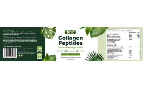 Collagen Peptides – 5000mg per Serving, Unflavoured Food Supplement