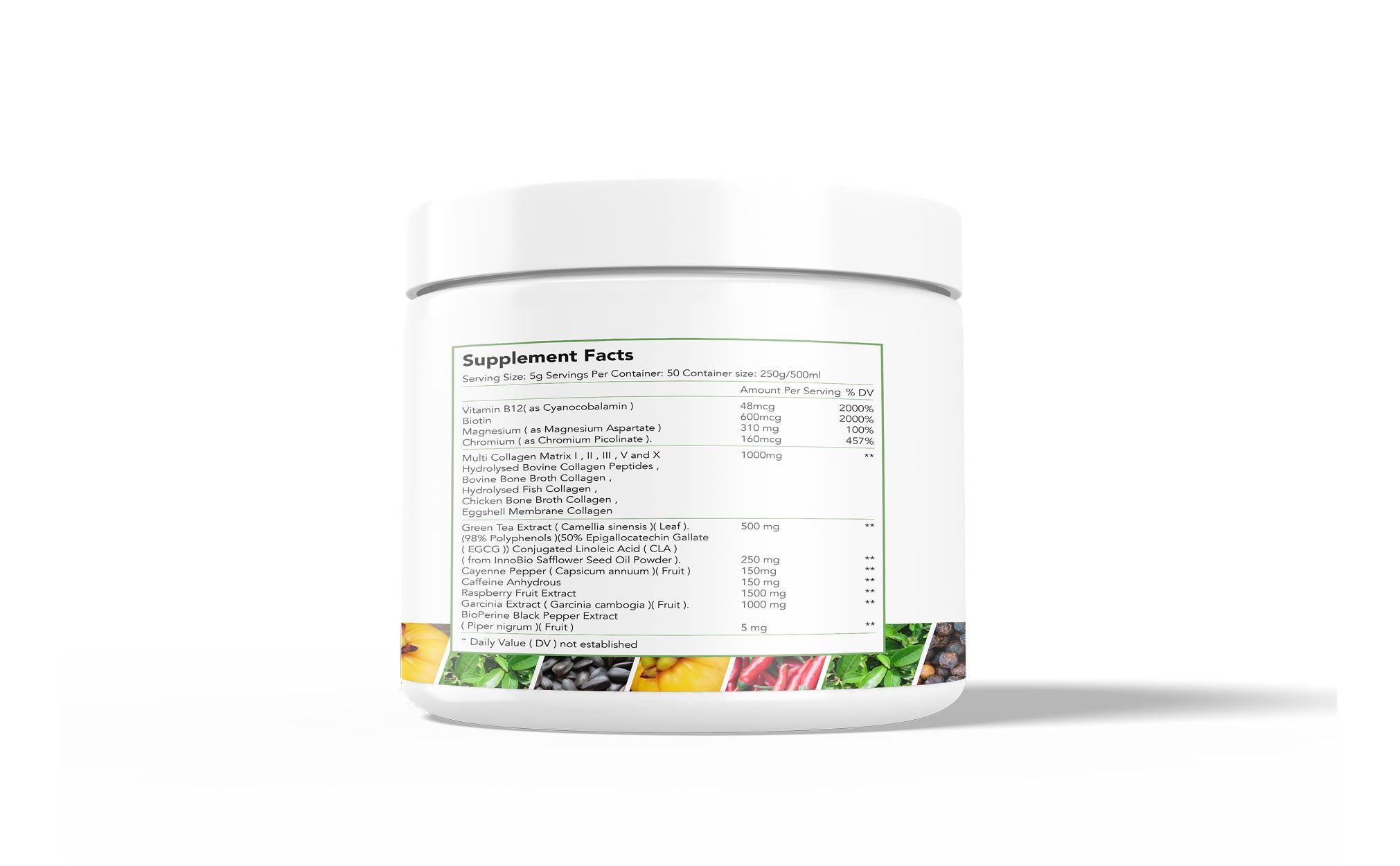 Nagano Lean Body Tonic Powder with Collagen, Vitamins & Botanical Extracts (250g)