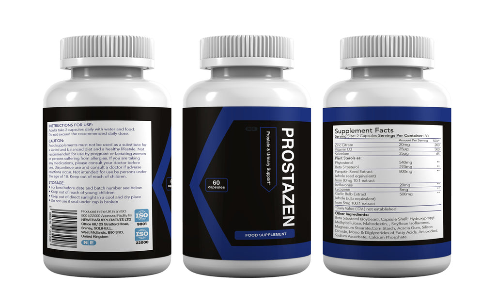 Prostazen – Food Supplement Capsules for Men (60 Capsules)