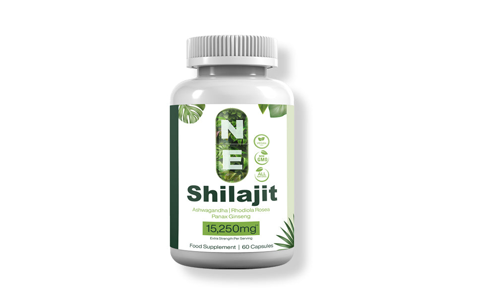 NE Herbal Supplement Blend with Shilajit & Adaptogenic Botanicals (60 Capsules)