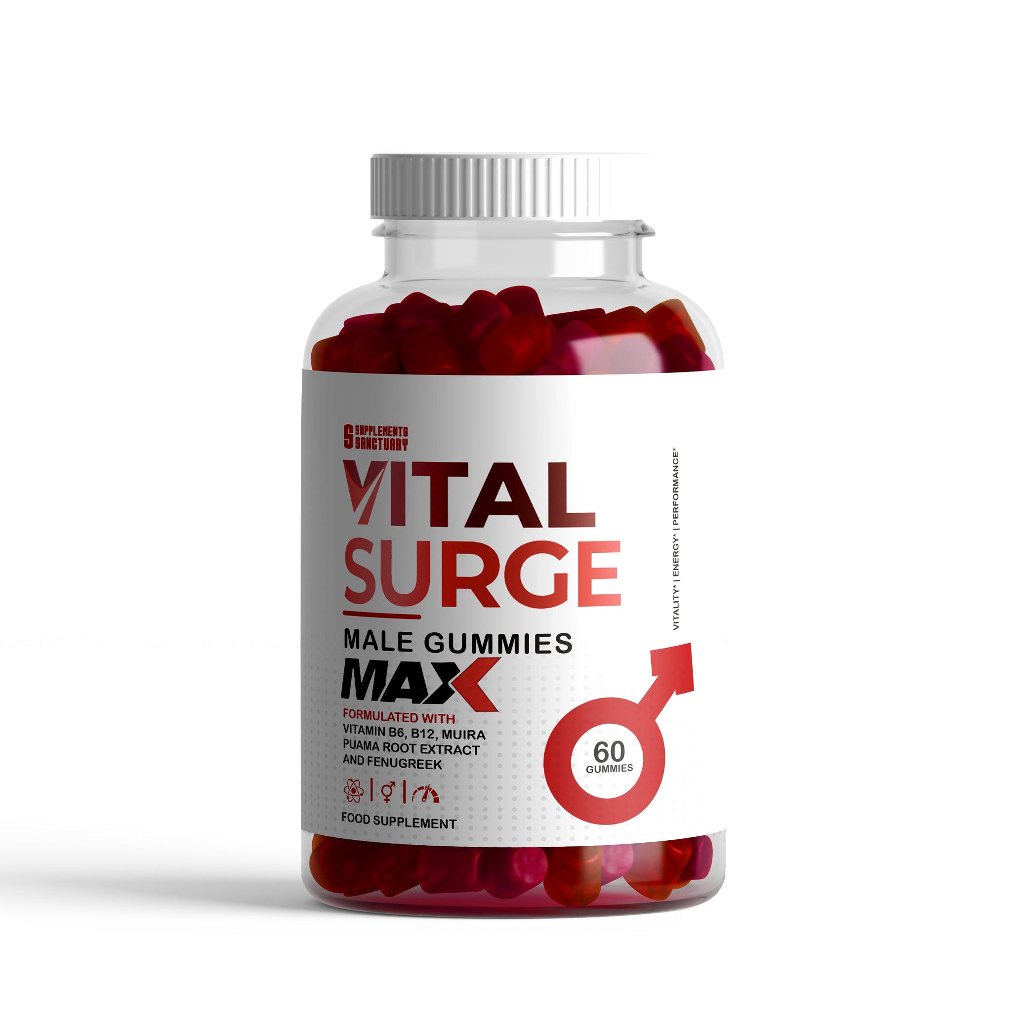 Vital Surge Gummies – Food Supplement for Men (60 Gummies)